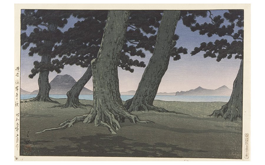 Kawase Hasui, The Hori River, Obama, from the series Souvenirs of Travel, First Series, Autumn 1920, color woodcut