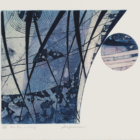 Takao Kakuma 角間貴生 (1947- ), The Sun is Rising, lithograph. Collection of the Kalamazoo Institute of Arts; Gift of Bill and Christina Collins, 2015.14