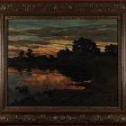 Alfred Juergens, Twilight, ca. 1890-92, oil on canvas. Collection of the Kalamazoo Institute of Arts; Gift of the Dryer Family Foundation and Permanent Collection Fund, 1995/6.12