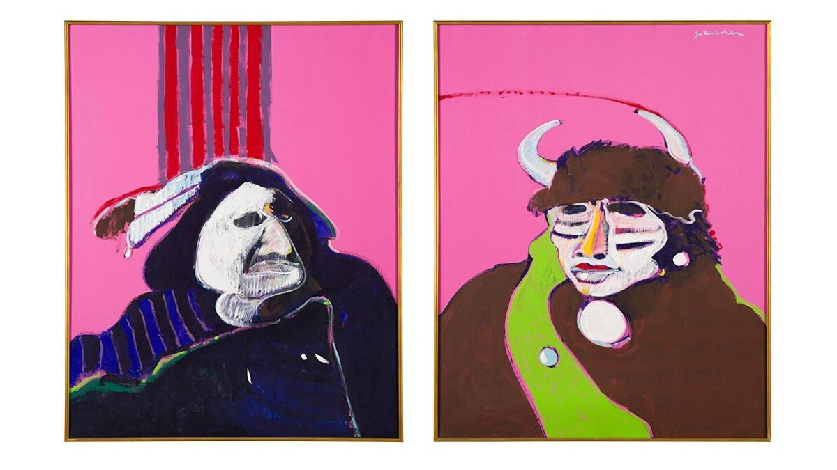 Fritz Scholder's Diptych